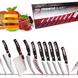 Set 13 cutite bucatarie Miracle Blade World Class
