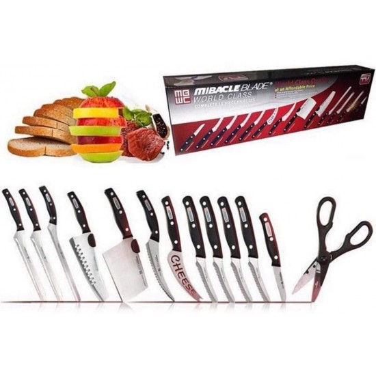 Set 13 cutite bucatarie Miracle Blade Set 13 cutite bucatarie Miracle Blade