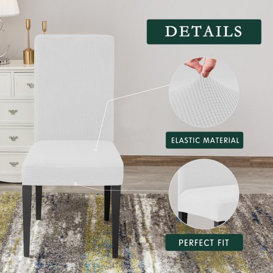 SET 6 HUSE PENTRU SCAUNE LYCRA - ALB SET 6 HUSE PENTRU SCAUNE LYCRA - ALB