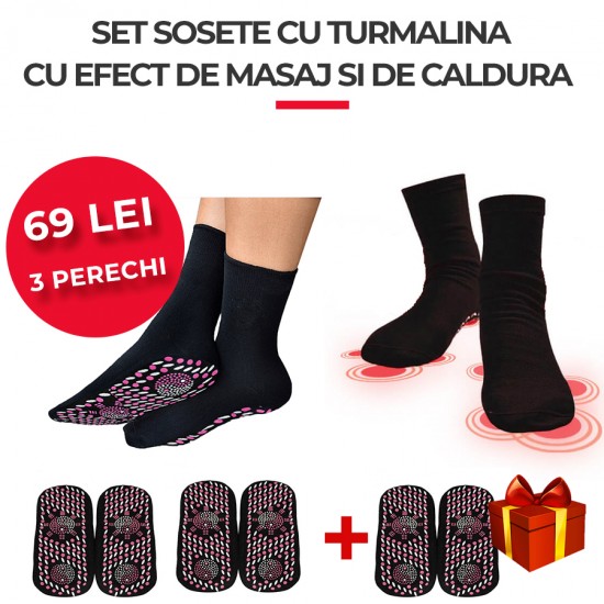 SET 2+1 GRATIS SOSETE DE TURMALINA CU MASAJ