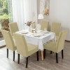 SET 6 HUSE PENTRU SCAUNE LYCRA - BEJ