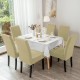 SET 6 HUSE PENTRU SCAUNE LYCRA - BEJ SET 6 HUSE PENTRU SCAUNE LYCRA - BEJ