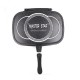 Tigaie Doubletta Grill Premium, interior marmura antiaderenta, Master Star 36 cm