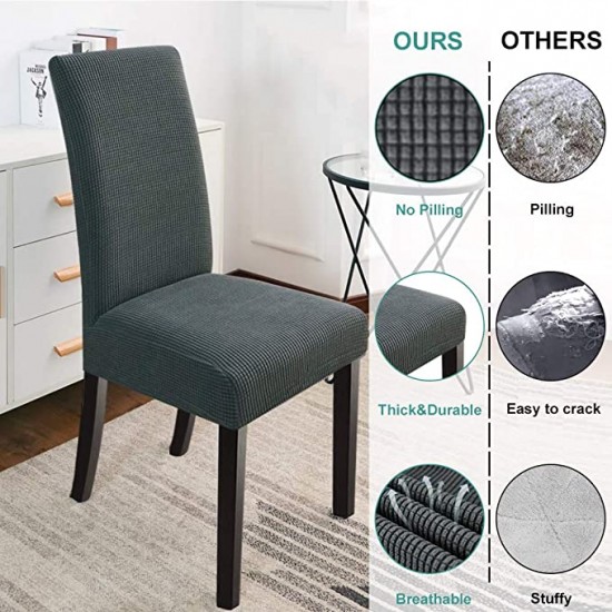 SET 6 HUSE PENTRU SCAUNE LYCRA - GRI INCHIS SET 6 HUSE PENTRU SCAUNE LYCRA - GRI INCHIS