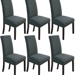 SET 6 HUSE PENTRU SCAUNE LYCRA - GRI INCHIS SET 6 HUSE PENTRU SCAUNE LYCRA - GRI INCHIS
