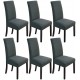 SET 6 HUSE PENTRU SCAUNE LYCRA - GRI INCHIS SET 6 HUSE PENTRU SCAUNE LYCRA - GRI INCHIS