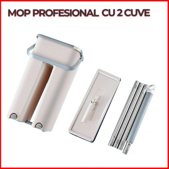 Mop profesional cu doua cuve de spalare - SCRATCH Mop profesional cu doua cuve de spalare - SCRATCH