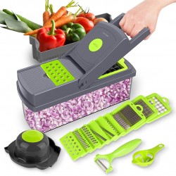Razatoare Veggie Slicer 14 piese, lame inox + maner protectie