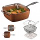 TIGAIE MULTIFUNCTIONALA PATRATA CU CAPAC, MANERE DE INOX SI SITA PENTRU PRAJIT, 5 PIESE TIGAIE MULTIFUNCTIONALA PATRATA CU CAPAC, MANERE DE INOX SI SITA PENTRU PRAJIT, 5 PIESE